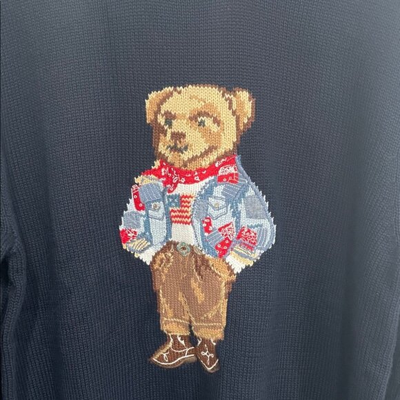 Polo by Ralph Lauren Black Bear Crewneck Sweater - Picture 2 of 6